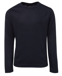PODIUM KIDS L/S POLY TEE BLACK