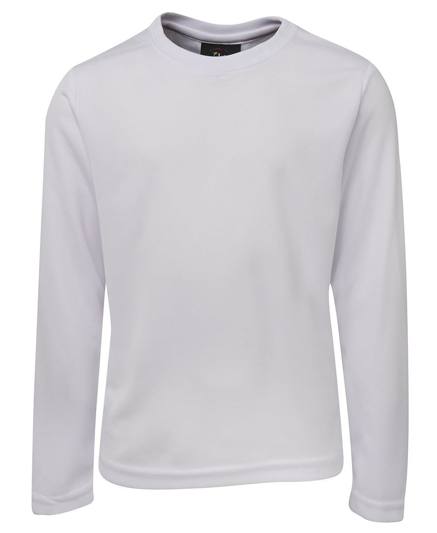 PODIUM KIDS L/S POLY TEE BLACK