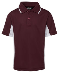 PODIUM KIDS C/TRAST POLO FOREST/GOLD