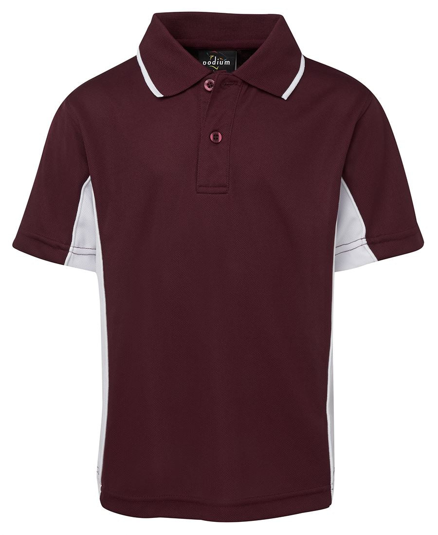 PODIUM KIDS C/TRAST POLO FOREST/GOLD