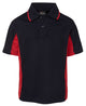 PODIUM KIDS C/TRAST POLO FOREST/GOLD
