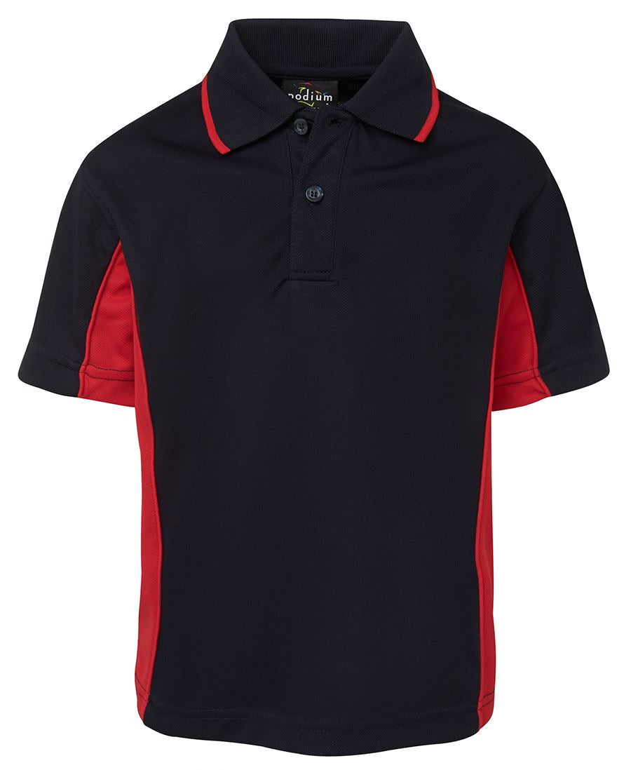 PODIUM KIDS C/TRAST POLO FOREST/GOLD