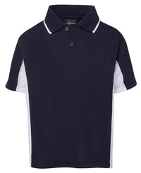 PODIUM KIDS C/TRAST POLO FOREST/GOLD
