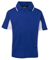 PODIUM KIDS C/TRAST POLO FOREST/GOLD