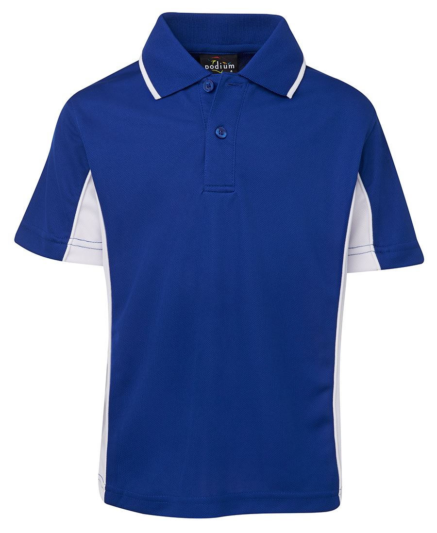 PODIUM KIDS C/TRAST POLO FOREST/GOLD