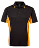 PODIUM C/TRAST POLO BLACK/RED-S