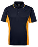 PODIUM C/TRAST POLO BLACK/RED-S