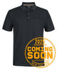 PODIUM S/S RECYCLED POLYESTER POCKET POLO BLACK - 2XS