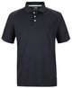 PODIUM CONTRAST STRETCH POLO BLACK/RED - 3XS