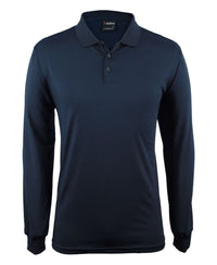 PODIUM L/S STRETCH POLO BLACK - 3XS