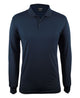 PODIUM L/S STRETCH POLO BLACK - 3XS