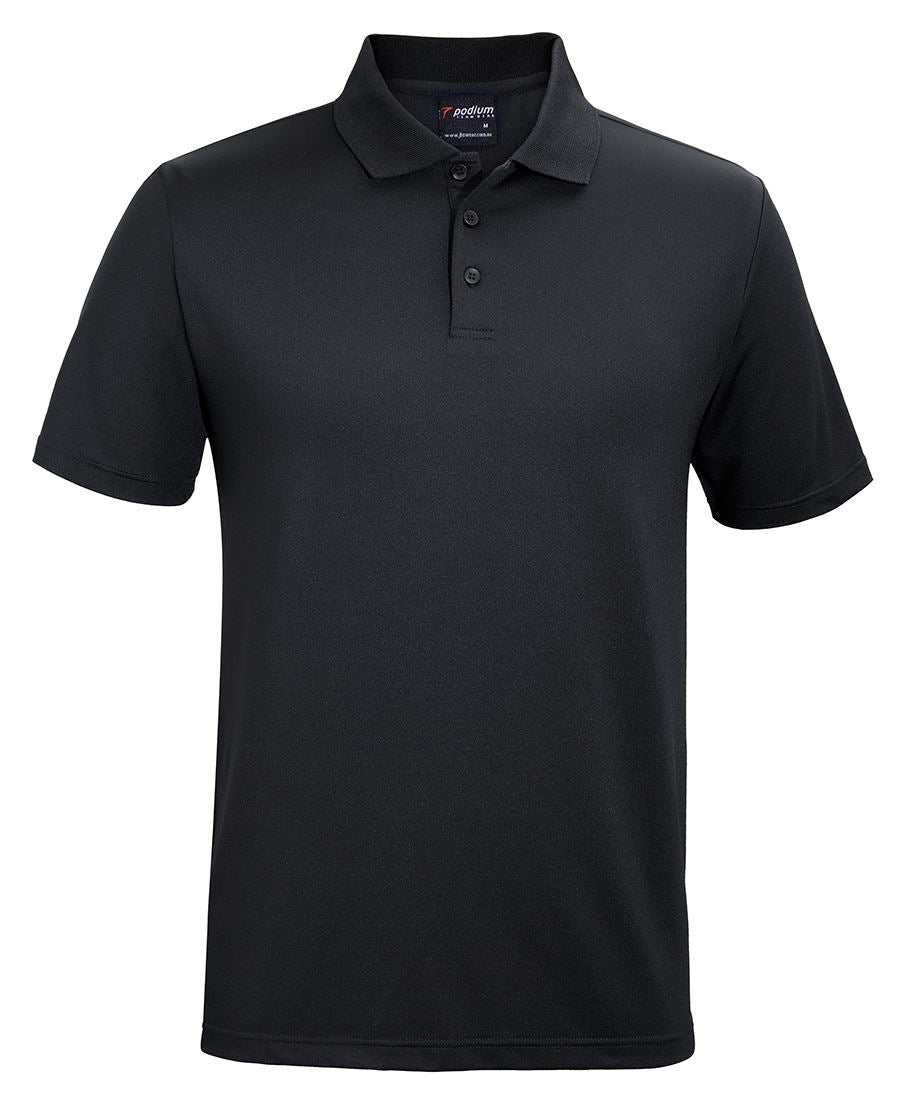 PODIUM STRETCH POLO BLACK - 3XS