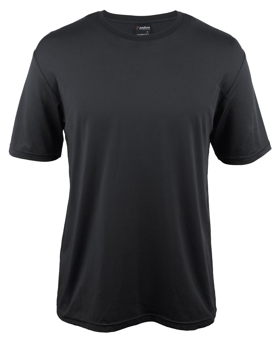 PODIUM STRETCH TEE BLACK - 3XS