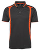 PODIUM SWIRL POLO BLACK/PEA GREEN - S