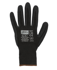 JB's PREMIUM BLACK NITRILE BRTHABLE GLOVE (12 PK) - S