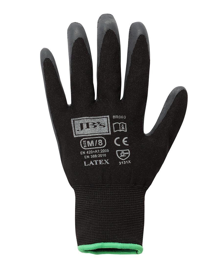 JB's BLACK LATEX GLOVE (12 PK) - S