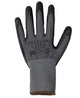 JB's STEELER CRINKLE LATEX GLOVE (12PK) GREY/BLACK-S