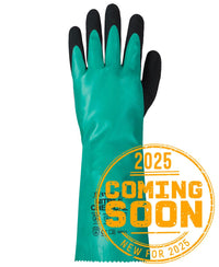 JB's TYPE A NITRILE CHEMICAL GLOVE GREEN/BLACK-M