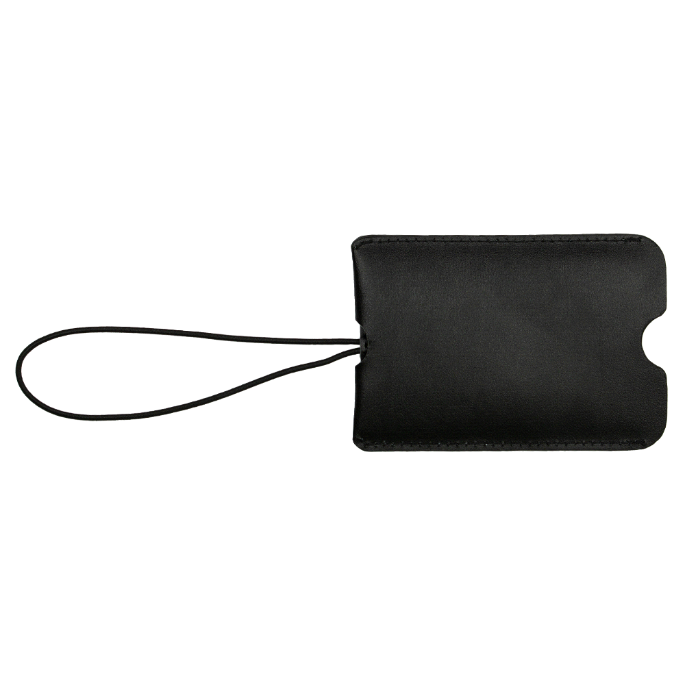 Pull-Apart Leather Luggage Tag