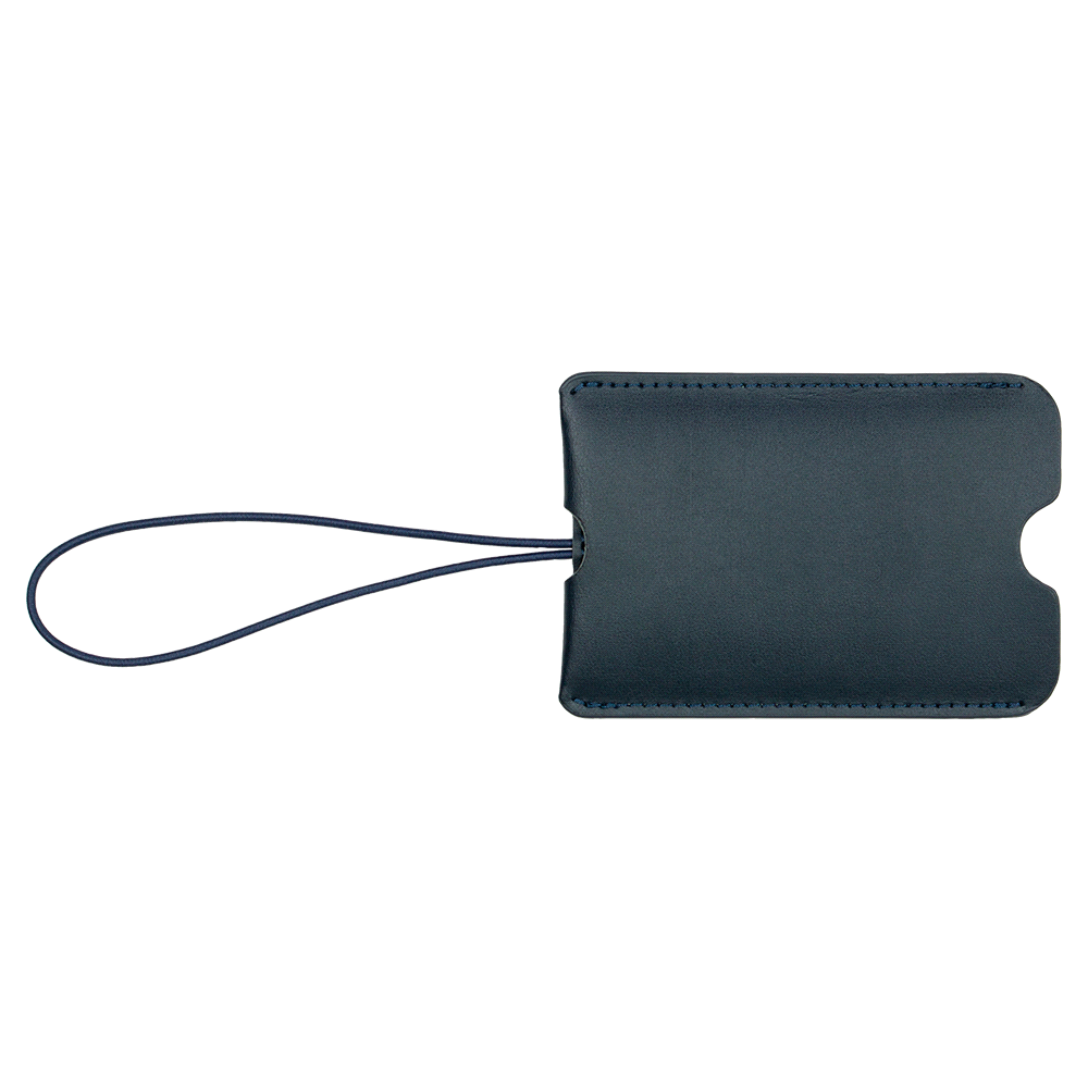 Pull-Apart Leather Luggage Tag
