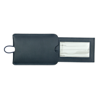 Pull-Apart Leather Luggage Tag