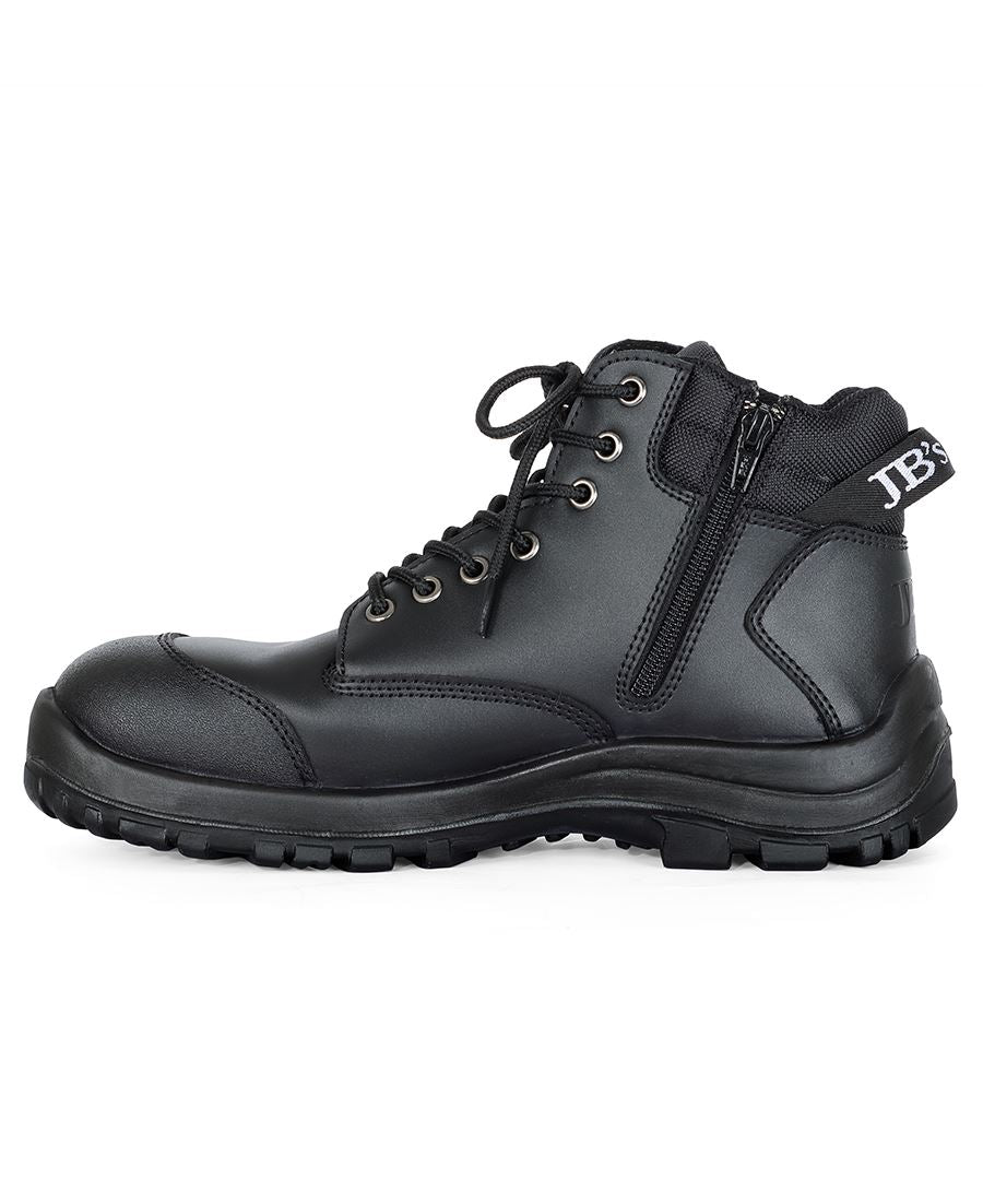 JB's STEELER ZIP SAFETY BOOT BLACK
