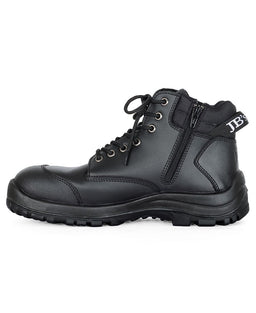 JB's STEELER ZIP SAFETY BOOT BLACK