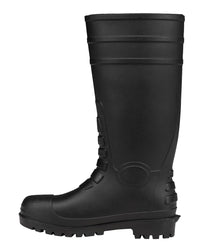 JB's STEEL TOE KAP AND STEEL PLATE GUMBOOT BLACK