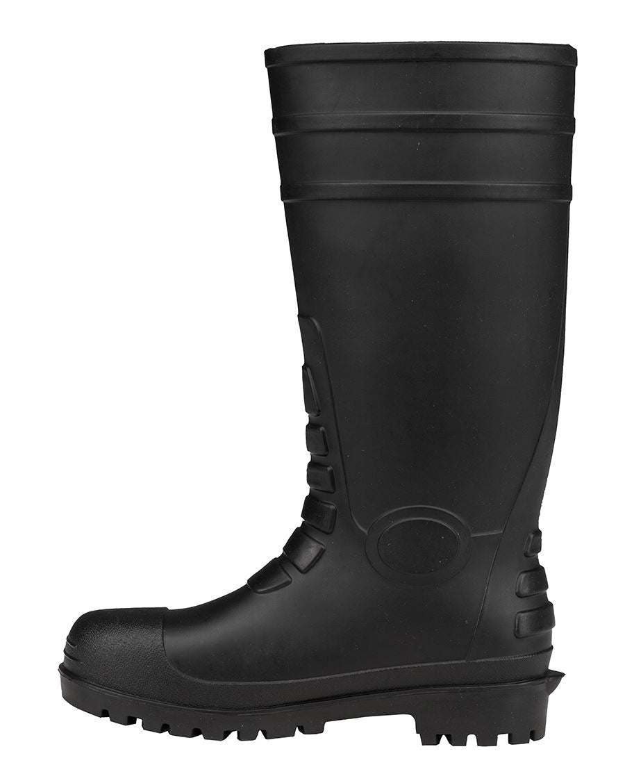 JB's STEEL TOE KAP AND STEEL PLATE GUMBOOT BLACK