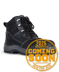 JB's ATRAX ZIP SAFETY BOOT BLACK/GREY