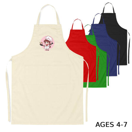 Junior Cotton Apron  Age 4-7  - AP002