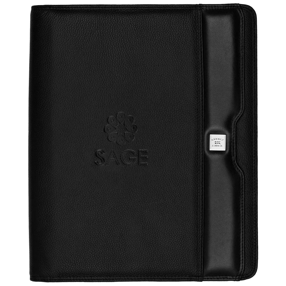 Cutter & Buck Nappa Leather A4 Zippered Compendium