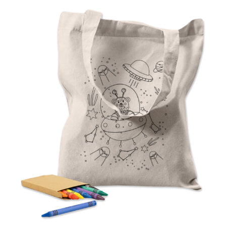 Colouring Calico Bag No Gusset - CCB001