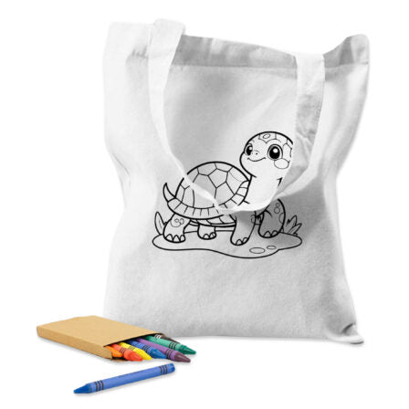 Colouring White Calico Bag No Gusset - CCB005