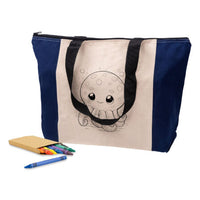 Colouring Calico Zip Shopper - CCB007