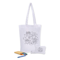 Colouring Foldable Calico Bag - CCB012