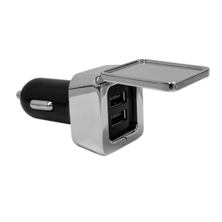 Dual Square Metal Car Charger- CCH001