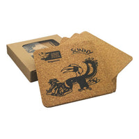 Vineyards Cork Coaster Square Set of 4  - CST005