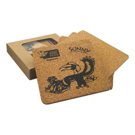 Vineyards Cork Coaster Square Set of 4  - CST005