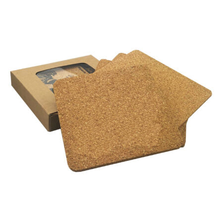 Vineyards Cork Coaster Square Set of 4  - CST005