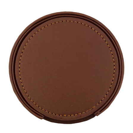 Franklin Leather Coaster Set of 6  - CST010