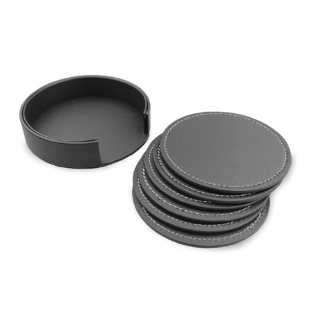 Franklin Leather Coaster Set of 6  - CST010