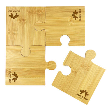 Puzzle Bamboo Coaster Set  - CST012