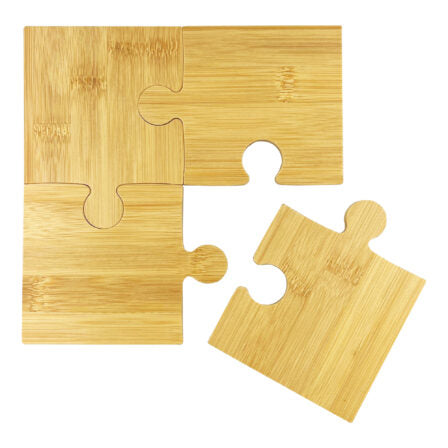 Puzzle Bamboo Coaster Set  - CST012
