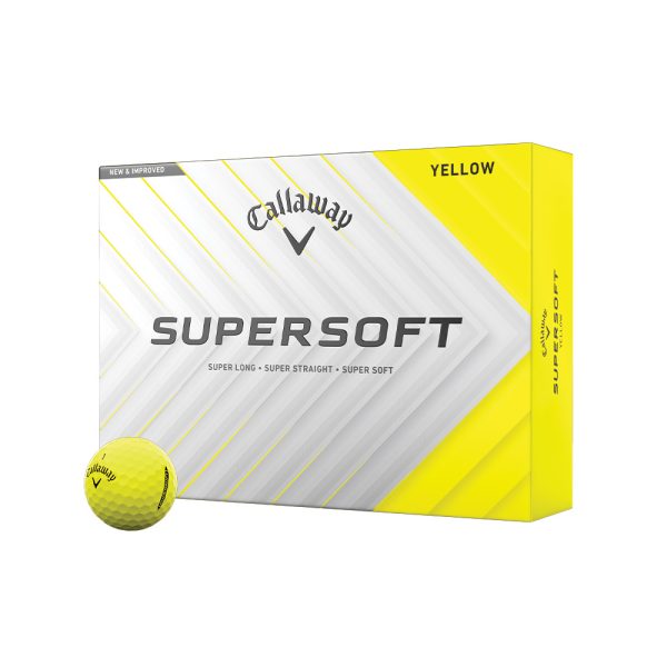 Callaway Supersoft  -  YELLOW  -  3 ball sleeves