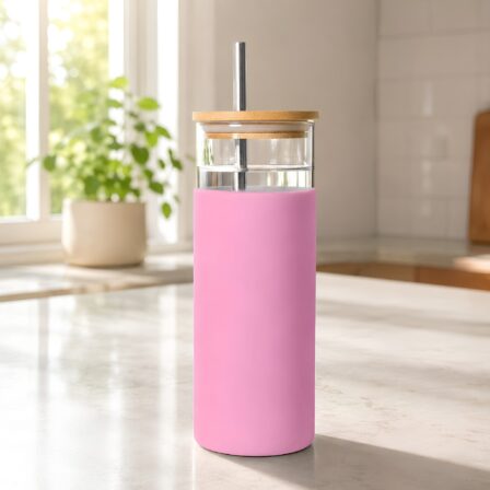 Vanisa Glass Drink Bottle with Sleeve  - DB028