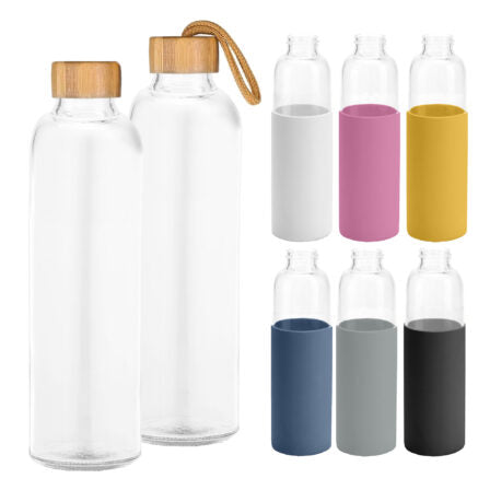 Honya Glass Drink Bottle with Sleeve  - DB031