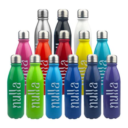 Komo Shiny Aluminium Drink Bottle Single Wall  - DB044