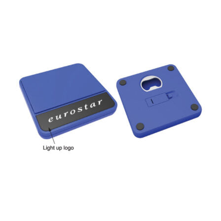 Coaster With Bottle Opener And Light - DS1137M