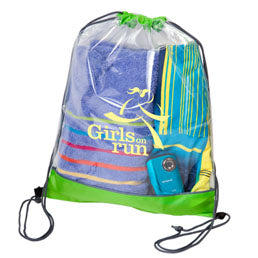 Clear PVC Drawstring Bag